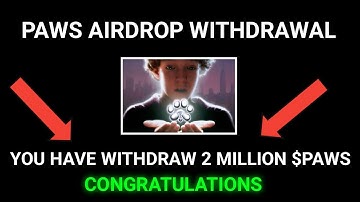 HOW TO WITHDRAW PAWS TO BYBIT AND BITGET EASY STEP BY STEP GUIDE