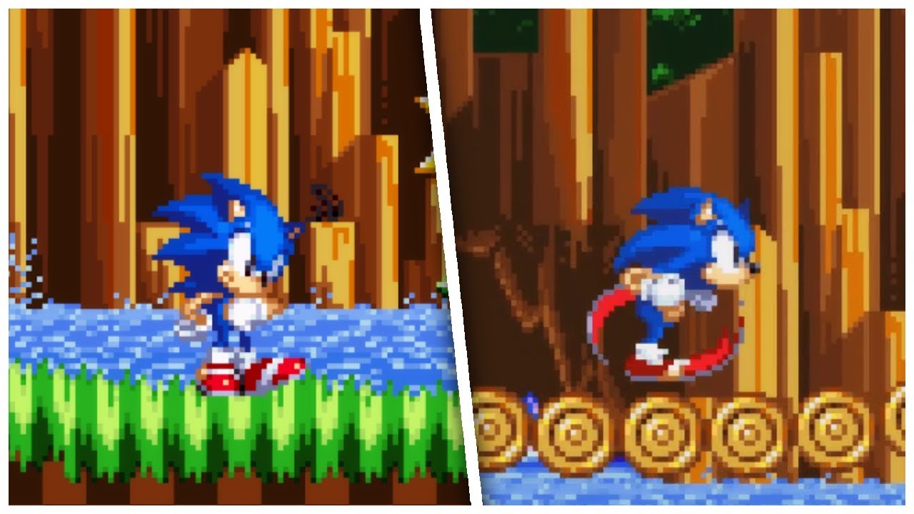 Beta Green Hill Zone Act 2 Zipline [Sonic Mania] [Mods]