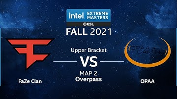 CS:GO - FaZe Clan vs. OPAA [Overpass] Map 2 - IEM Fall Closed Qualifiers 2021 - EU - Upper Bracket