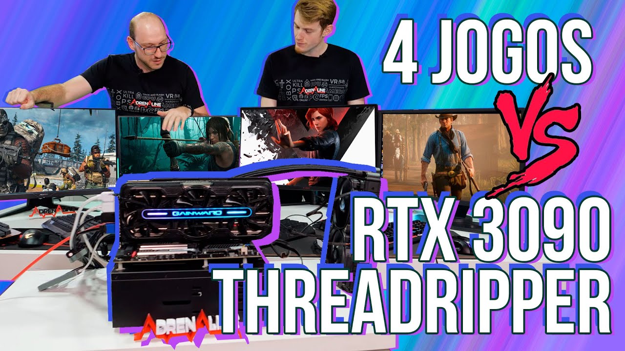 QUATRO JOGOS PESADÕES em apenas UM PC: RTX 3090 segura tudo isso?