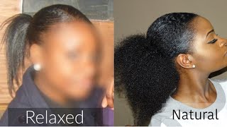 MY TRANSITION STORY | FROM THIN RELAXED HAIR TO FULL NATURAL HAIR | MY MISTAKES...
