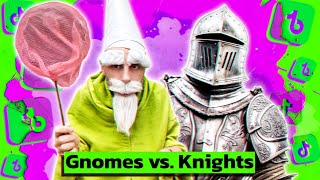 Tiny Green Wizard Gnome Vs Knights