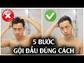 5 BƯỚC GỘI ĐẦU ĐÚNG CÁCH | Những lỗi SAI cần TRÁNH || Huy Quốc