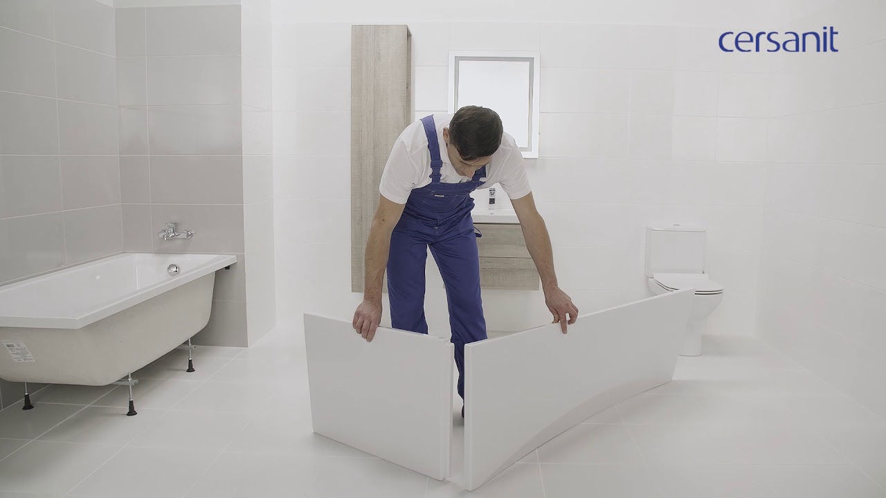 Cersanit bathtub installation guide - YouTube