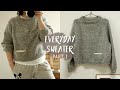 Knit your own Raglan Sweater PART 1│Everyday Sweater│Raglan sweater tutorial│For Beginners and You.