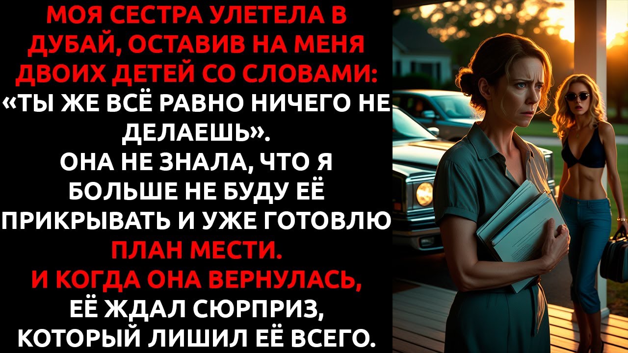 Я растила её детей, пока она отдыхала на Мальдивах…и вдруг я  поняла— возвращаться она не собиралась