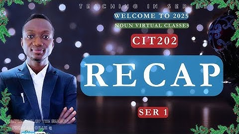 CIT202 FINAL E-EXAM REVISION 2024/25