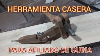 Como Afilar Gubia Con Herramienta Casera