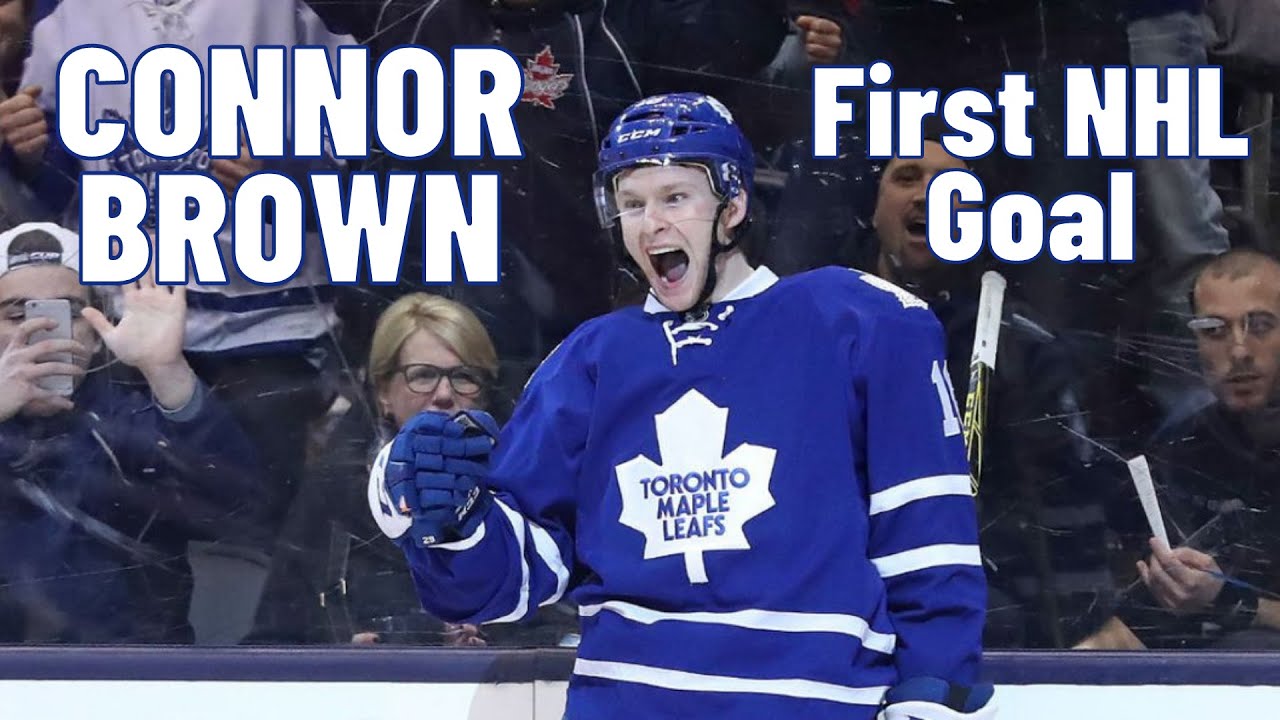 Connor Brown #16 (Toronto Maple Leafs) first NHL goal Mar 24, 2016 (Classic NHL)