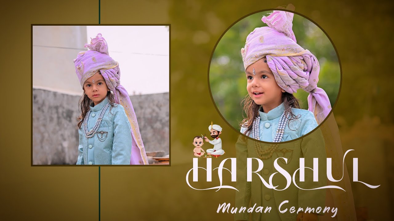 Harshul Mundan Ceremony ll Chawand Banna Creation ll Daulatgarh - YouTube