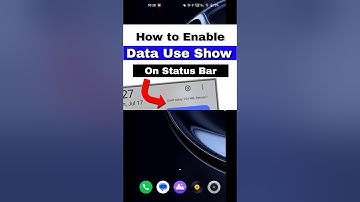 Data Usage Show on Screen । Data Usage Show status bar #trending #viral #android13