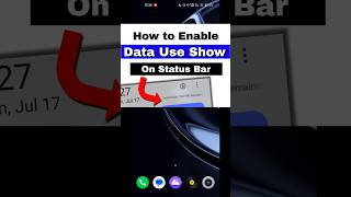 Data Usage Show on Screen । Data Usage Show status bar #trending #viral #android13 screenshot 5