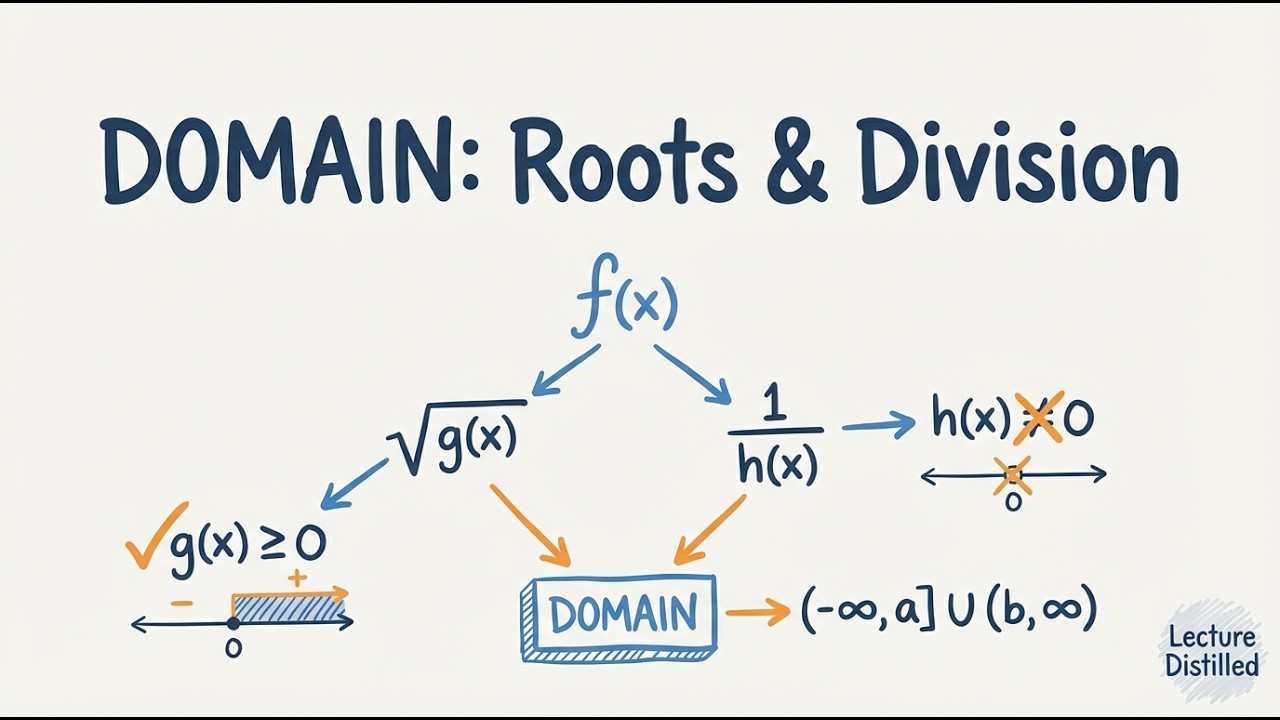 Calculus 1 — 2.3: Domain of Functions