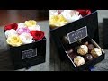 [ORIGINAL] DIY ROSE BOX WITH CHOCOLATE! - COMO HACER CAJA DE ROSAS CON CHOCOLATES.