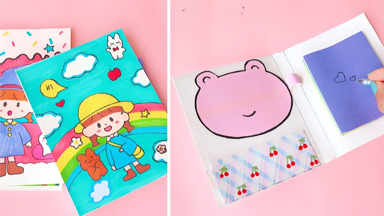 DIY Mini Notebook Ideas White Board Sticky Note File Folders