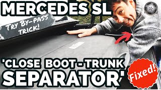 Mercedes SL 'Close Boot/Trunk Separator' Fix๐ and test trick! #mercedes