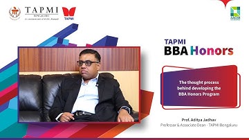 The thought process behind developing the BBA Honors program