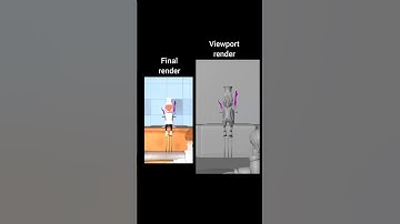 viewport & final render #blender #b3d #shorts