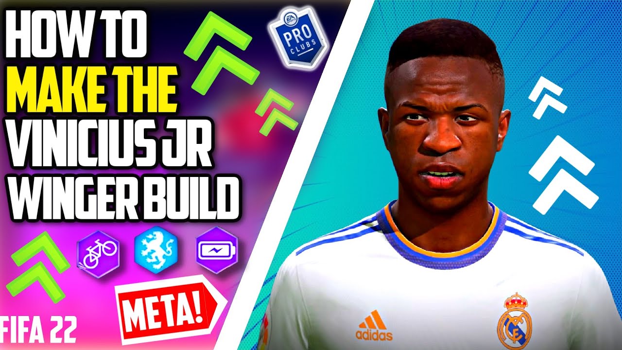 FIFA 22 PRO CLUBS THE MOST SKILLFUL WINGER BUILD... VINICIUS JR
