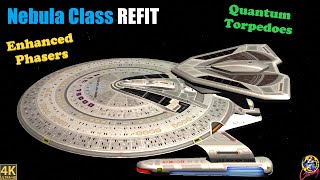 4K NEW Nebula Class REFIT VS Klingon Strike Force - Star Trek Ship Battles - Bridge Commander