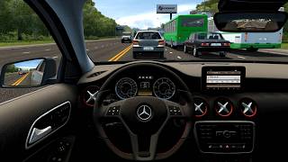 Mercedes Benz AMG A45 W176 - City Car Driving [Steering Wheel Game Play] screenshot 4