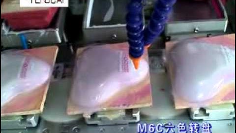 six color pad printer with conveyer M6 C