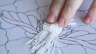 Padding with cotton thread