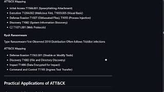 MITRE ATT&CK Framework CySA+📋🗺️Threat Mapping