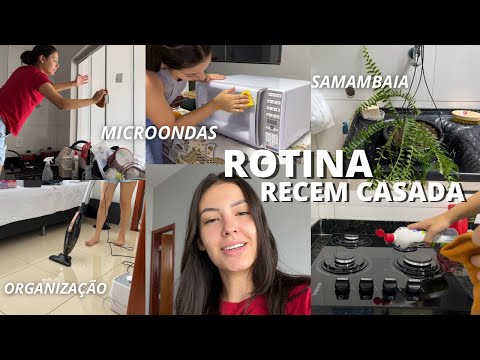 ROTINA DE UMA RECÉM CASADA | microondas, organização, samambaia e limpeza