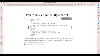 CSS and HTML How to link an inline style script