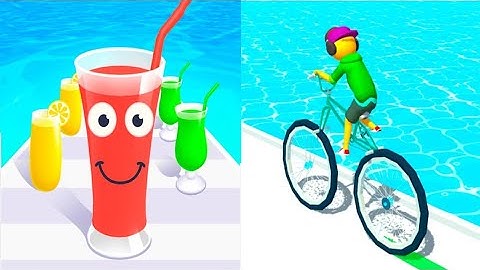 Juice Run VS Big Bike - All Levels SpeedRun Gameplay Android iOS Ep1