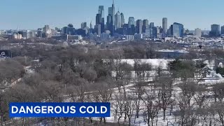 Bitter cold grips region as residents and road crews prepare for more snow in the Philly area