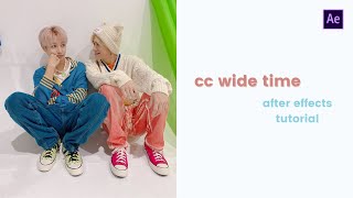 cc wide time ae tutorial | after effects