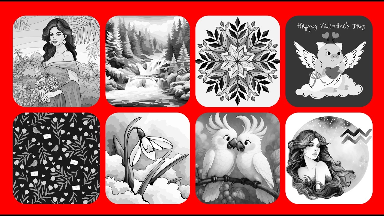 Color by Number Picture Collage Hey Color app 