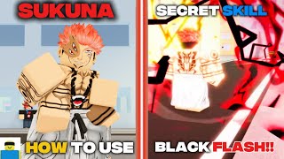 HOW TO USE HEIAN SUKUNA'S SECRET BLACK FLASH SKILL in Jujutsu Shenanigans (JJS UPDATE)