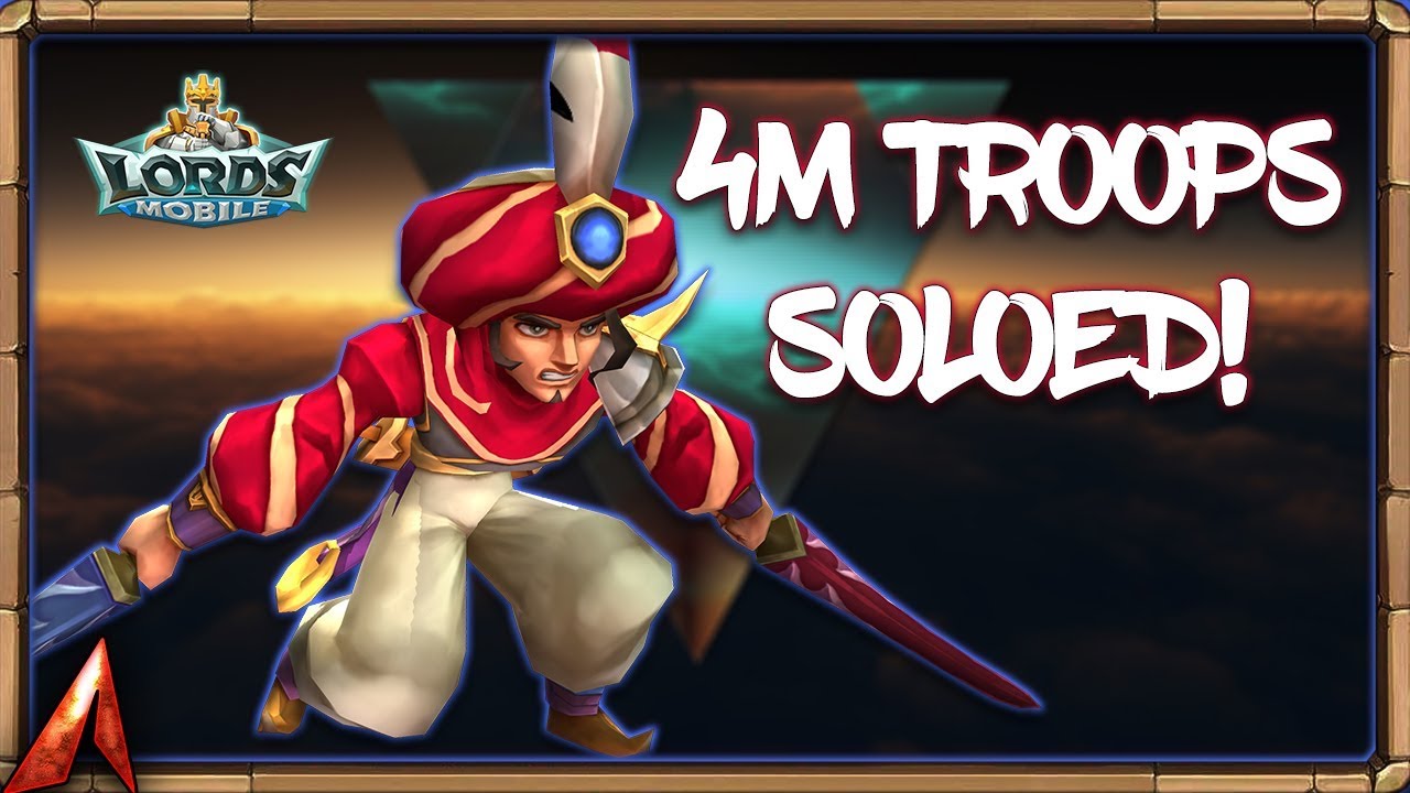 Soloing 4M Troops! What NOT to do when being Rallied! Lords Mobile