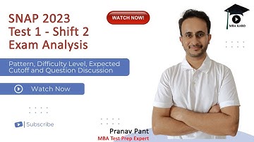 SNAP 2023 Test 1 Analysis - Slot 2 | Paper Overview | Difficulty Level | Cutoffs | Question Paper