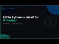 Elif in Python in detail for IT fresher | TechLab by Neeraj