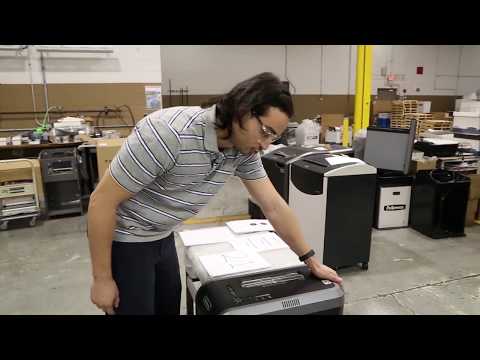 Fellowes 125I/CI Shredder-Paper capacity calibration