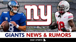 New York Giants News & Rumors on Marvin Harrison Jr., Daniel Jones, Drake Maye & Rome Odunze