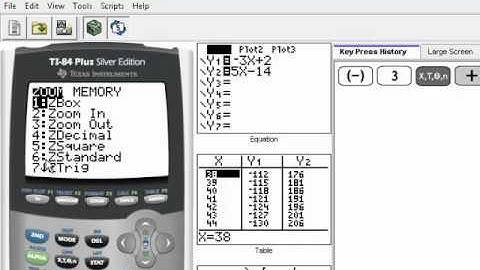 Solve Linear System by Graphing on a Graphing Calculator