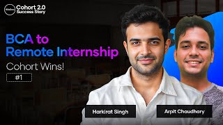 BCA to Remote Internship - How I did it | 100xdevs Success Stories