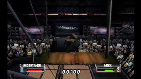 WWF NO MERCY N64 GAMESHARK CODE: SCAFFOLD MATCH