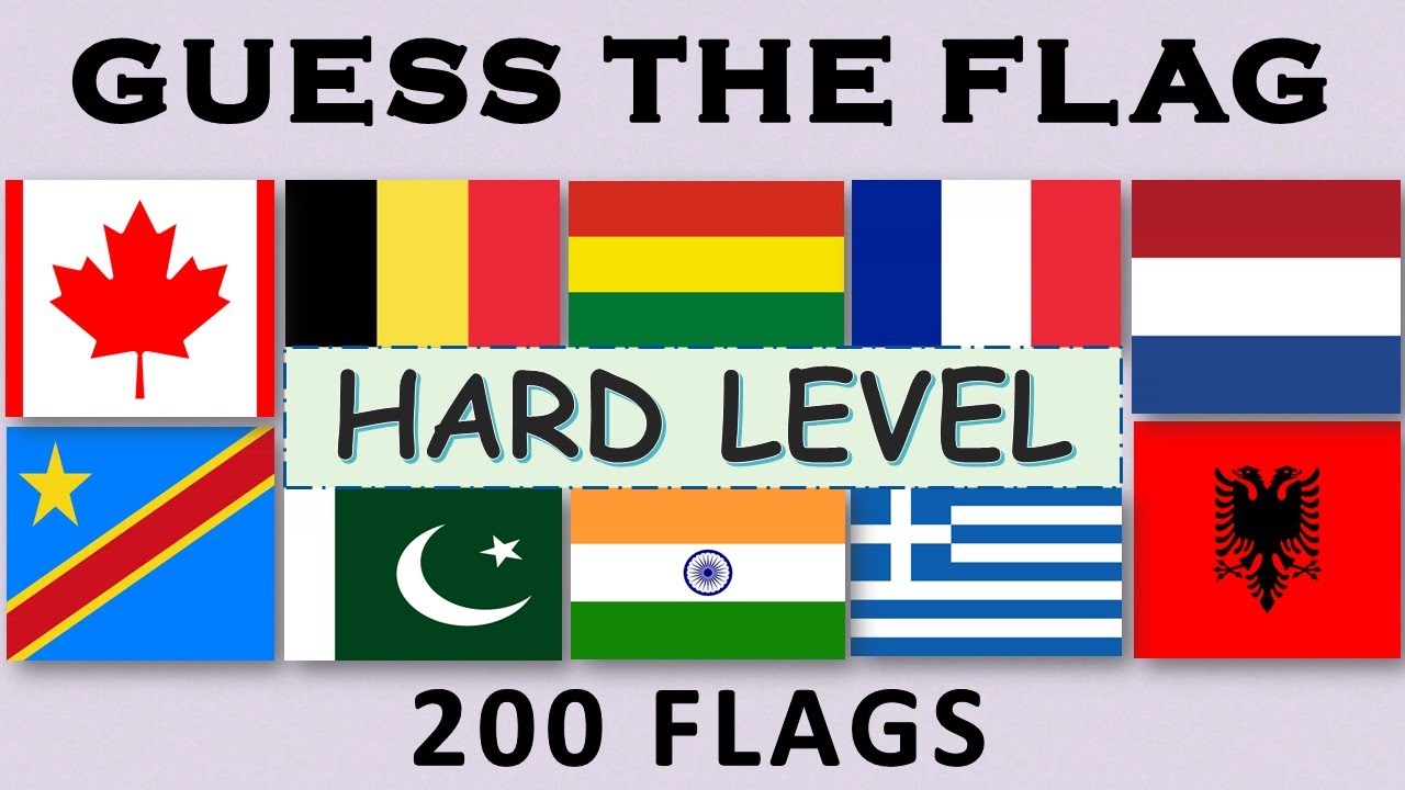 Guess The Flag Guess The Country by Flag Quiz Hard Level YouTube