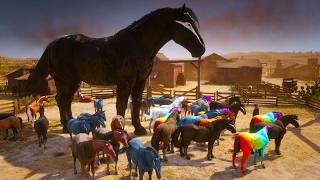 Arthur Morgan’s Ultimate Horse Taming Adventure | Taming Legendary Colorful Horses in Armadillo screenshot 2