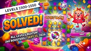🎮 Candy Crush Saga - Levels 1500 to 1550 Solved! screenshot 3
