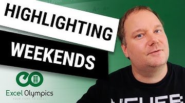 Highlighting Weekends in Excel Table