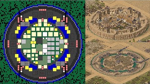 Homemade AI Castle - ring castle | Stronghold Crusader