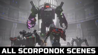 Transformers War For Cybertron Earthrise(2021) All Scorponok Scenes HD