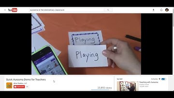 Aurasma Studio Instructional Video